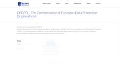 Desktop Screenshot of cedpo.eu